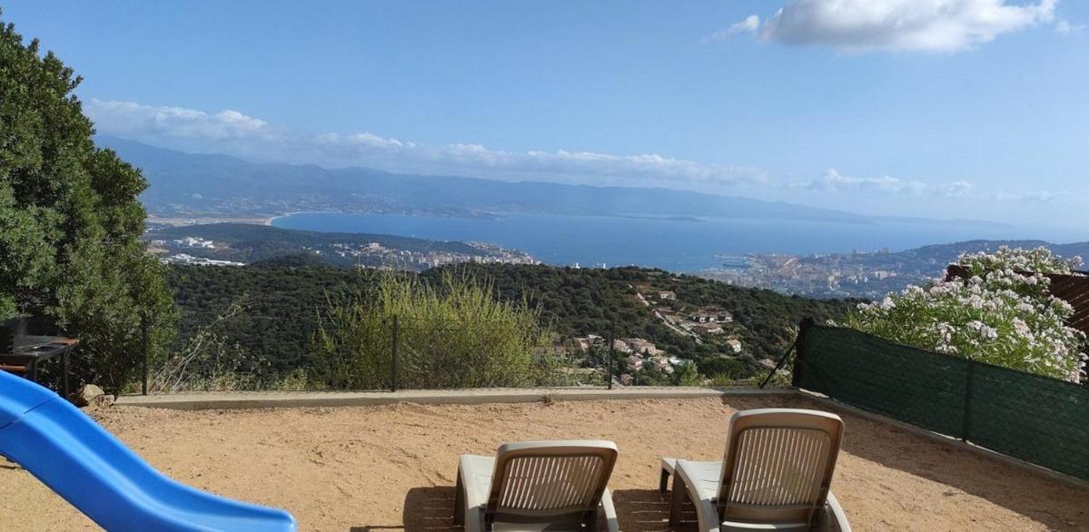Gites Sassone, Vue Panoramique Sur Ajaccio Et La Mer Alata Bagian luar foto